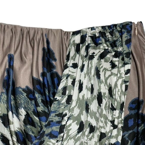 tibi Skirt Bubble Bottom Faux Wrap Multi Color Floral Mini Women's Size S NEW - Picture 9 of 15